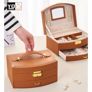 กล่องเครื่องประดับ อัญมณี 2ชั้น 0861