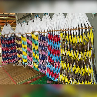 เปล เปลผ้า เปลญวน เปลแบบมีไม้ รับน้ำหนักได้ถึง 120 กิโล ผ้าหนา ทนแข็งแรง