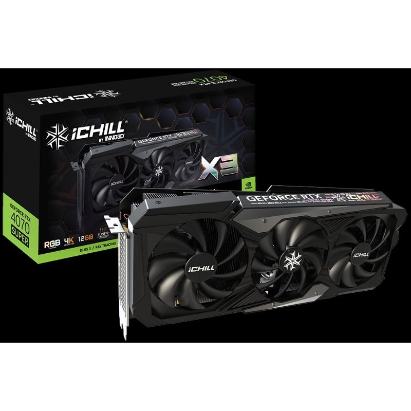 INNO3D GeForce RTX™ 4070 SUPER iCHILL X3มือสอง ประกันไทย