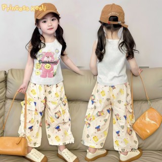 PRINCESS KESLI ชุดเด็กผู้หญิง ชุดเซ็ต 2 เสื้อผ้าเด็กผู้หญิง …