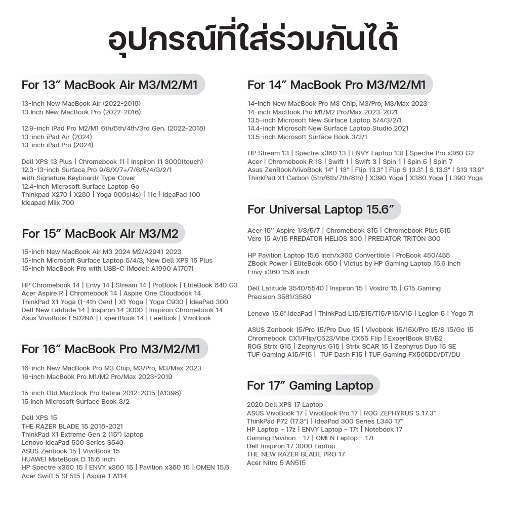 Tomtoc Defender-A42 กระเป๋า Laptop โน๊ตบุ๊ค สะพายข้าง MacBook ขนาด 13 14 15 15.6 16 17 นิ้ว