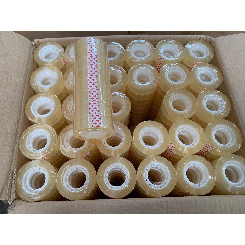 เทปใสม้วนเล็ก 12mm,18mm ยาว 36y ยกลัง ราคาถูก ราคาโรงงาน