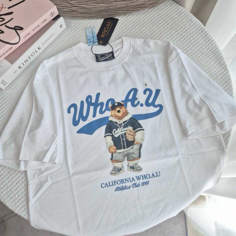 พร้อมส่ง WHO.A.U Steve Photo T-Shirt[B] เสื้อยืดแบรนด์ WHO.A.U