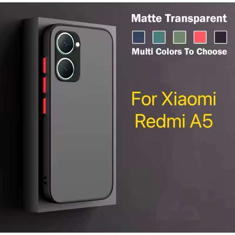 เคสขอบสีหลังด้าน สำหรับรุ่น Xiaomi Redmi A5 / Poco C71 เคสกันกระแทกโทรศัพท์หลังแ