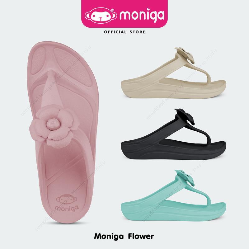 (สินค้าสมนาคุณ) คละสีคละไซส์ MONIGA รุ่น MNG-Flower รองเท้าแตะหูคีบ " โมนิก้า นุ่มมมม ... เวอร์ "
