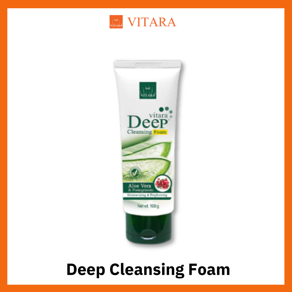 Vitara Deep Cleansing Foam โฟมล้างหน้าเพื่อผิวนุ่ม เนียนใส รับหน้าหนาว (100 g. )