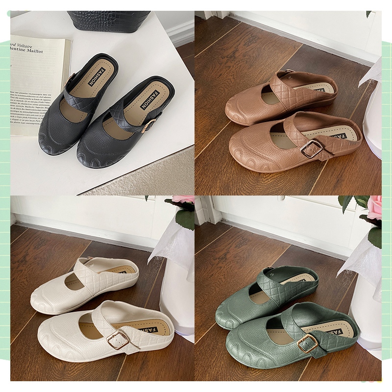 Kicks พร้อมเสิร์ฟ  รองเท้าแตะแฟชั่น ทรงสวมเปิดส้น โชว์หน้าเท้าแบบกรุบๆ สีสันแมทช์ง่าย ราคาสบายกระเป๋า คุ้มมาก กดสั่งเลย