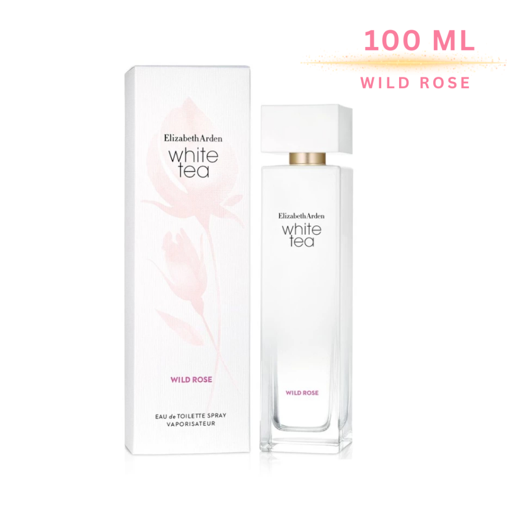 (Wild Rose)  Elizabeth Arden White Tea Wild Rose EDT 50 / 100 ml. กล่องซีล