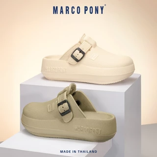 MARCO PONY รองเท้าผู้หญิง รองเท้าเปิ กันลื่น พื้นหนา รองเท้านิ่มเหมือนเหยียบอึ เพิ่มความสูง EVA รองเท้าแตะนุ่ม MH9029
