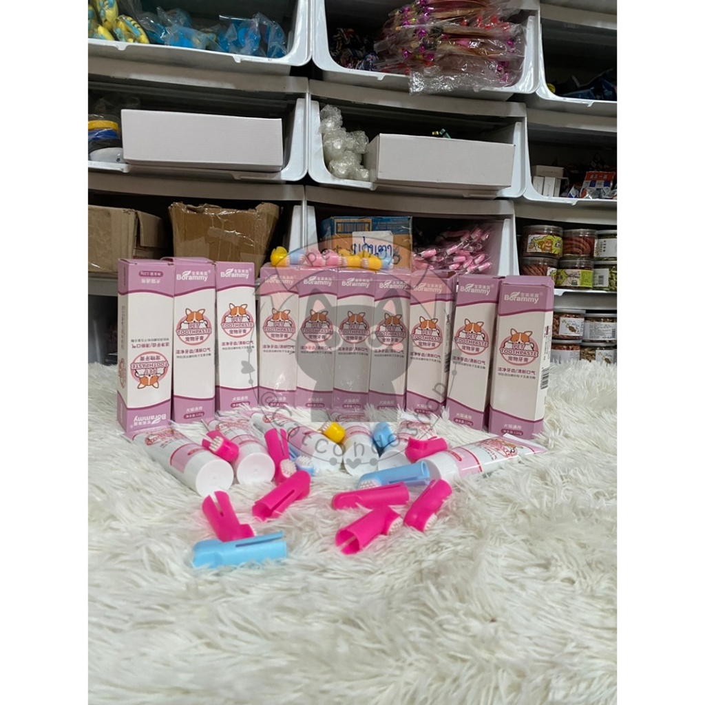 แปรงสีฟันสัตว์เลี้ยง 360องศา หัวแปรง ขนนุ่ม อ่อนโยนต่อเหงือกและฟัน แปรงสีฟันหมาและแมว ราคา ถูกที่สุด ดีลบีเคเค แกลเลอรีภาพที่ 6