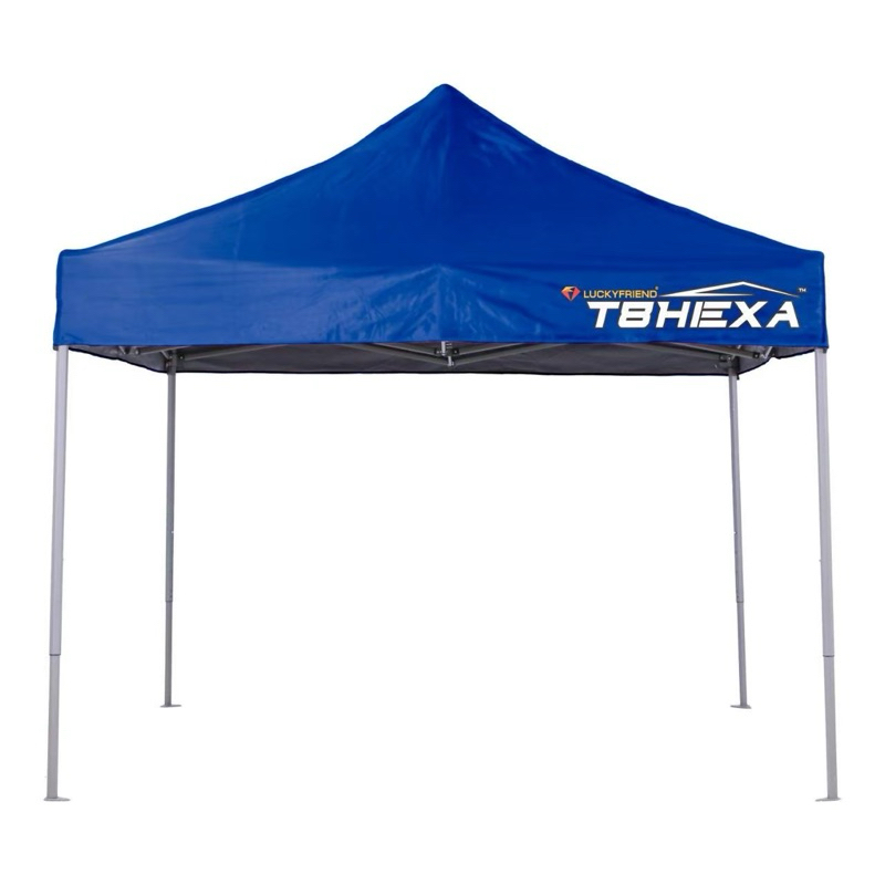 เต็นท์พับขนาด3x3 ขาหกเหลี่ยม ทนแข็งแรงผ้าใบหนากันแสงUV