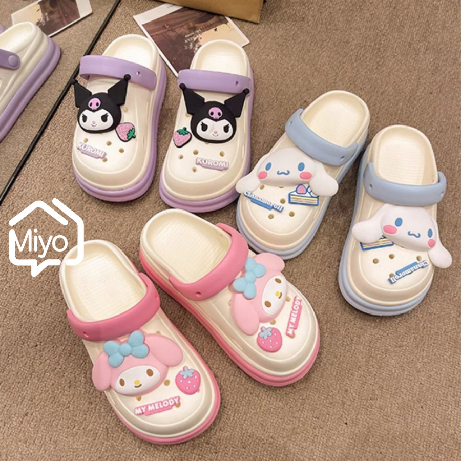 รองเท้าแตะหัวโต / รองเท้าแตะแฟชั่น   พื้นนุ่ม น้ำหนักเบาใส่สบาย ดีไซต์น่ารัก