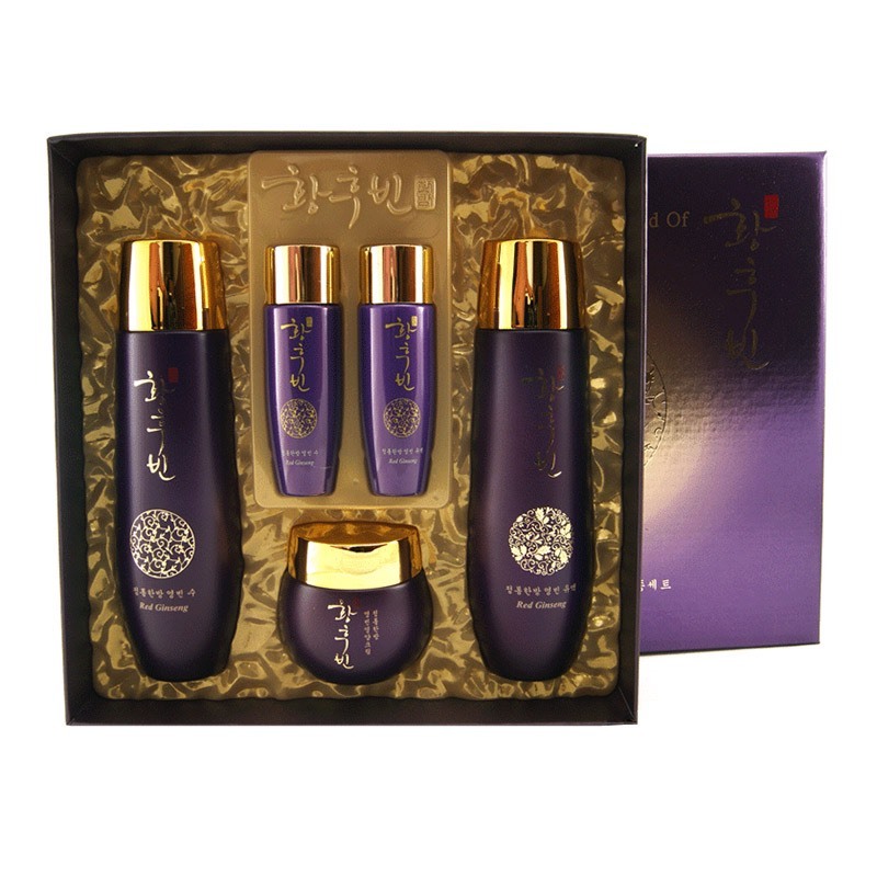 Yezihu Red ginseng gift set(เซตครีมบำรุงผิวหน้าโสมแดงเกาหลี)