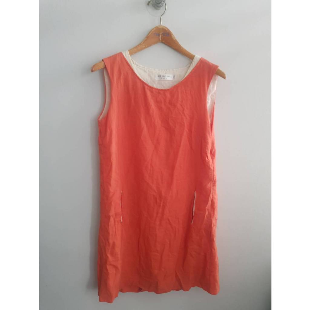 DR-Bชุดเดรสผ้าคอตอนผ่าหลัง XL 38/33