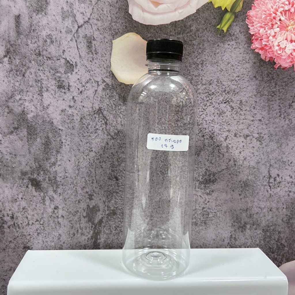 ขวดน้ำพลาสติก ทรงกระบอก ความจุ 500 ML จำนวน 100 ใบ/แพ็ก ฟรีฝาขวด - รูปที่ 7