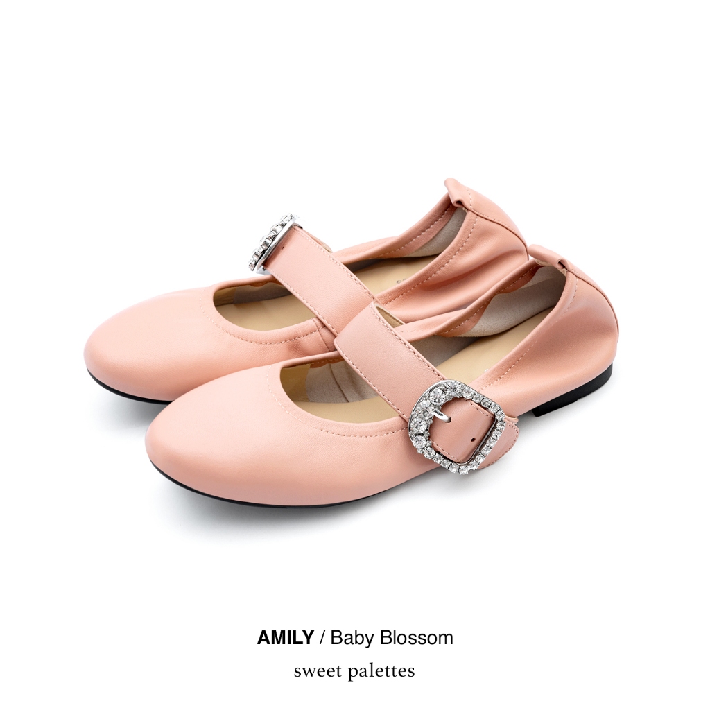Sweet Palettes รองเท้าหนังแกะ Amily Baby Blossom