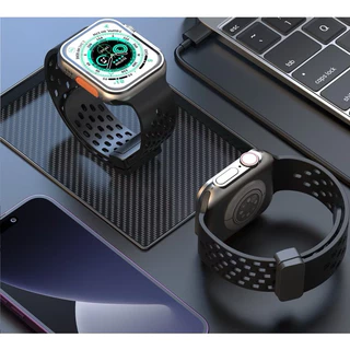 🇹🇭ส่งจากไทย สายซิลิโคนแม่เหล็ก สำหรับ iWatch ทุก series ขนาด 38/40/41/42 & 42/44/45/49/46 mm สำหรับแอปเปิ้ลวอช