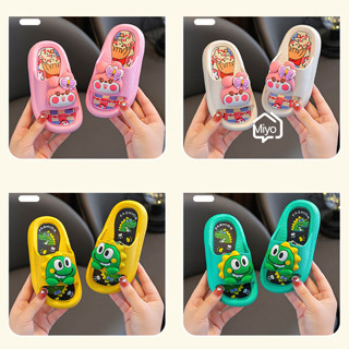 รองเท้าแตะเด็กผู้หญิงและผู้ชาย ดีไซต์ลายการ์ตูนน่ารักพื้นนุ่…