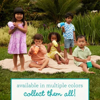 Infantino : MY 1ST TUMBLER - แก้วน้ำซิลิโคน สำหรับเด็กหัดดื่มน้ำ แก้วหัดดื่มน้ำ ขนาด9oz.