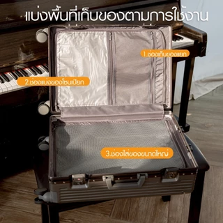 Suissewin กระเป๋าเดินทางล้อลาก เดินทางรอบโลก TSA Lock เฟรมอลูมิเนียม วัสดุPC เข้ามุมกันกระแทก มีตะขอหน้า CR95