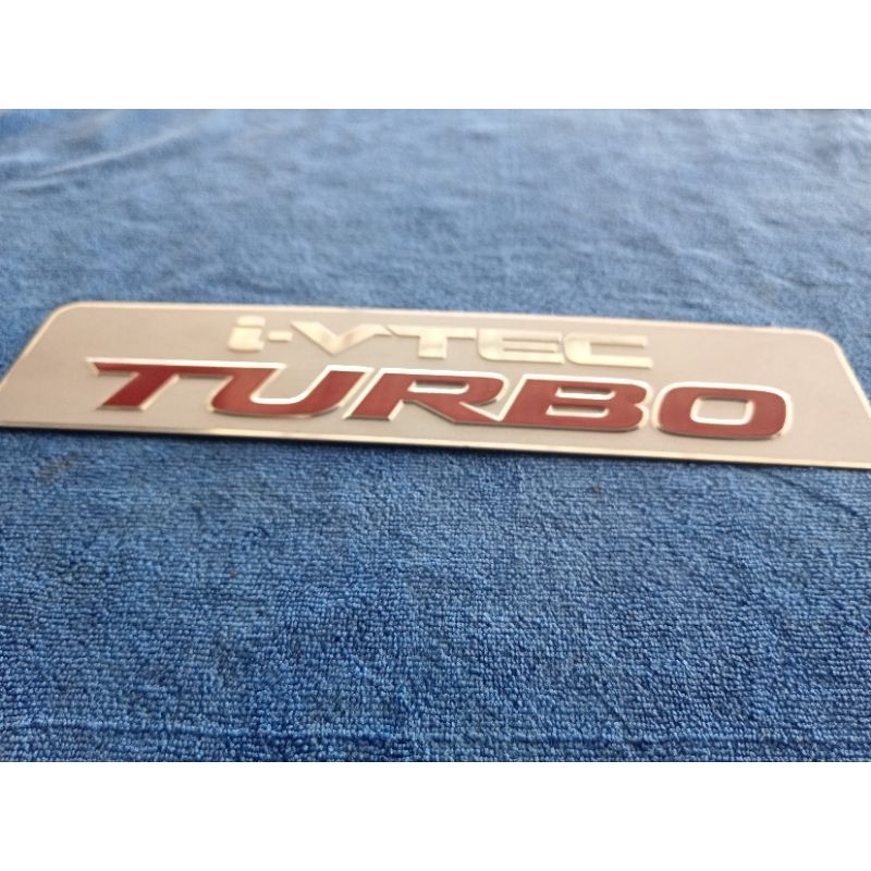 เพลต​โลโก้ I-VTEC  turbo​ สำหรับ​ Honda​ แท้