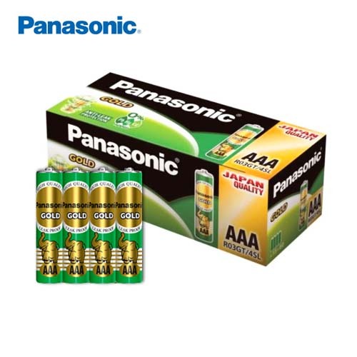 ถ่าน Panasonic GOLD  AAA (4A) 1.5V (แพ็ค 4 ก้อน)