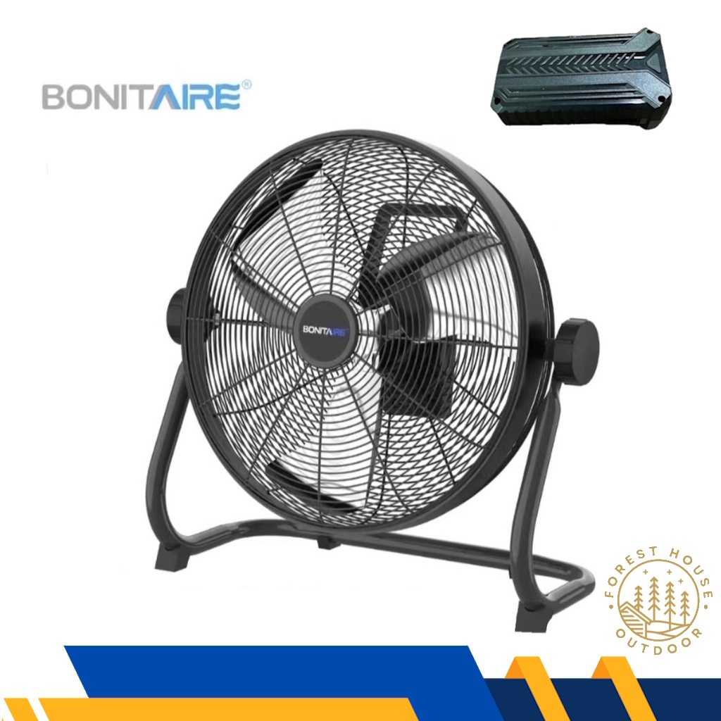 Bonitaire พัดลม  รุ่นอัพเกรด ถอดแบตได้  พกพา กันน้ำ  มีรับประกัน พัดลมแคมป์ปิ้ง