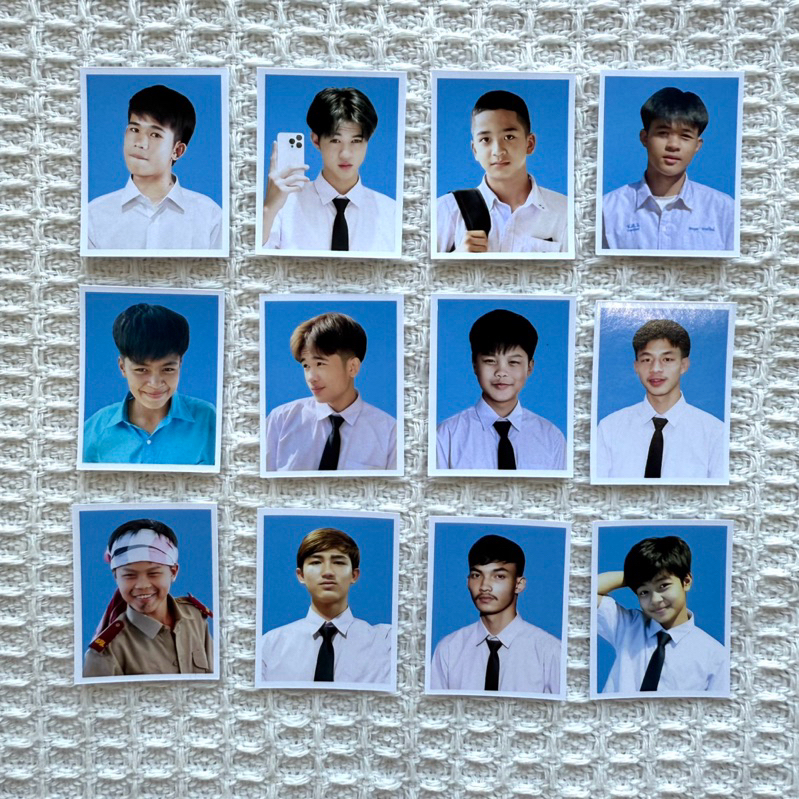 รูป ID ชุดนักเรียน บางแสนไฟท์คลับ Bangsaen Fight Club นักมวย เตย ตูน ข้าวหลาม เตชิน เพชร เอเชีย  ชาไทย