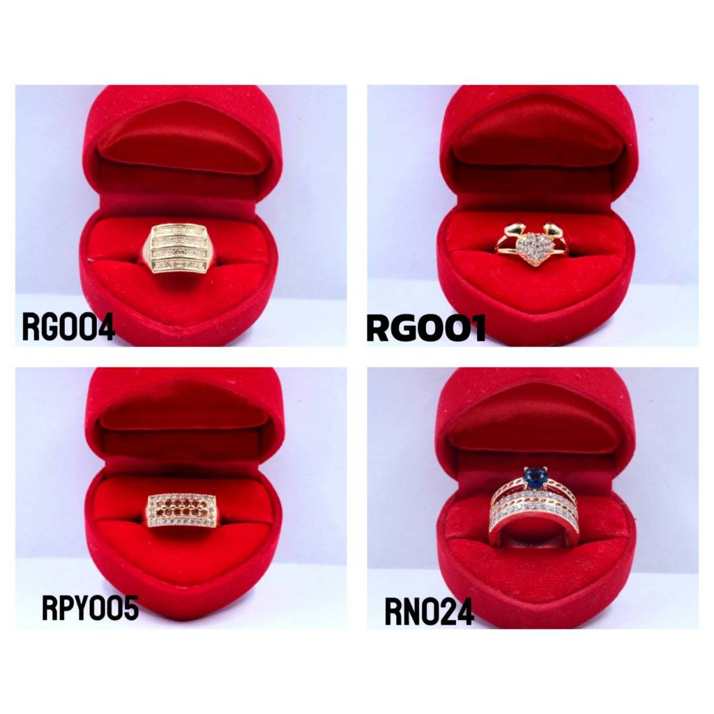 4ลาย จำนวนจำกัด แหวน ทองมีหลายแบบสวยๆ  แฟชั่นเรียบง่ายใส่ได้ทังผู้หญิง และผู้ชาย