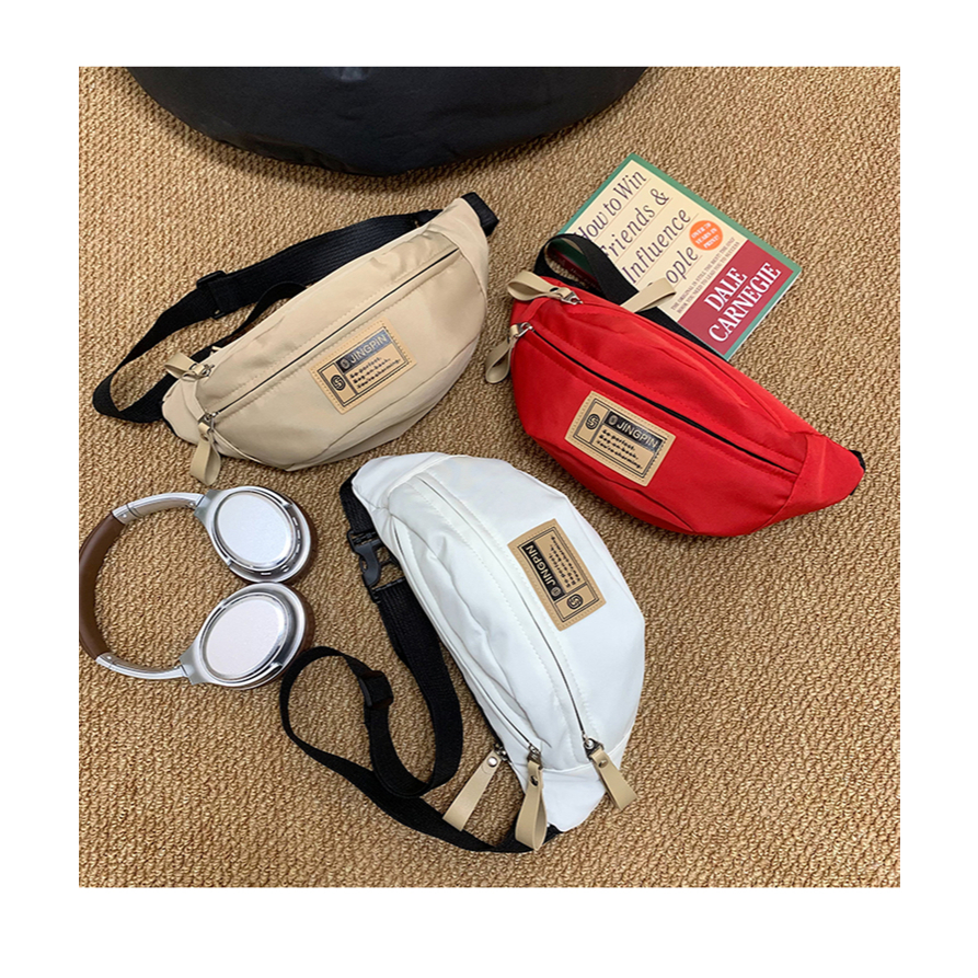 กระเป๋าเอวแฟชั่นเกาหลี สไตล์เรียบง่าย ผู้ชายและผู้หญิงสวมใส่ได้ JNP