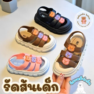 รองเท้ารัดส้นเด็ก สายรัดตีนตุ๊กแก พื้นมีกันลื่น สีสันสดใส ใส่สบาย Children's sandals พร้อมส่งในไทย