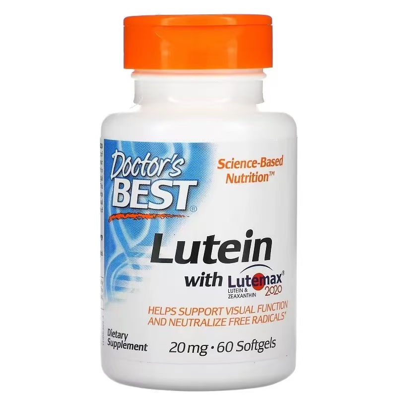 Doctor's Best Lutein with Lutemax 20 mg Zeaxanthin 4 mg ลูทีน ซีแซนทิน 60แคปซูล