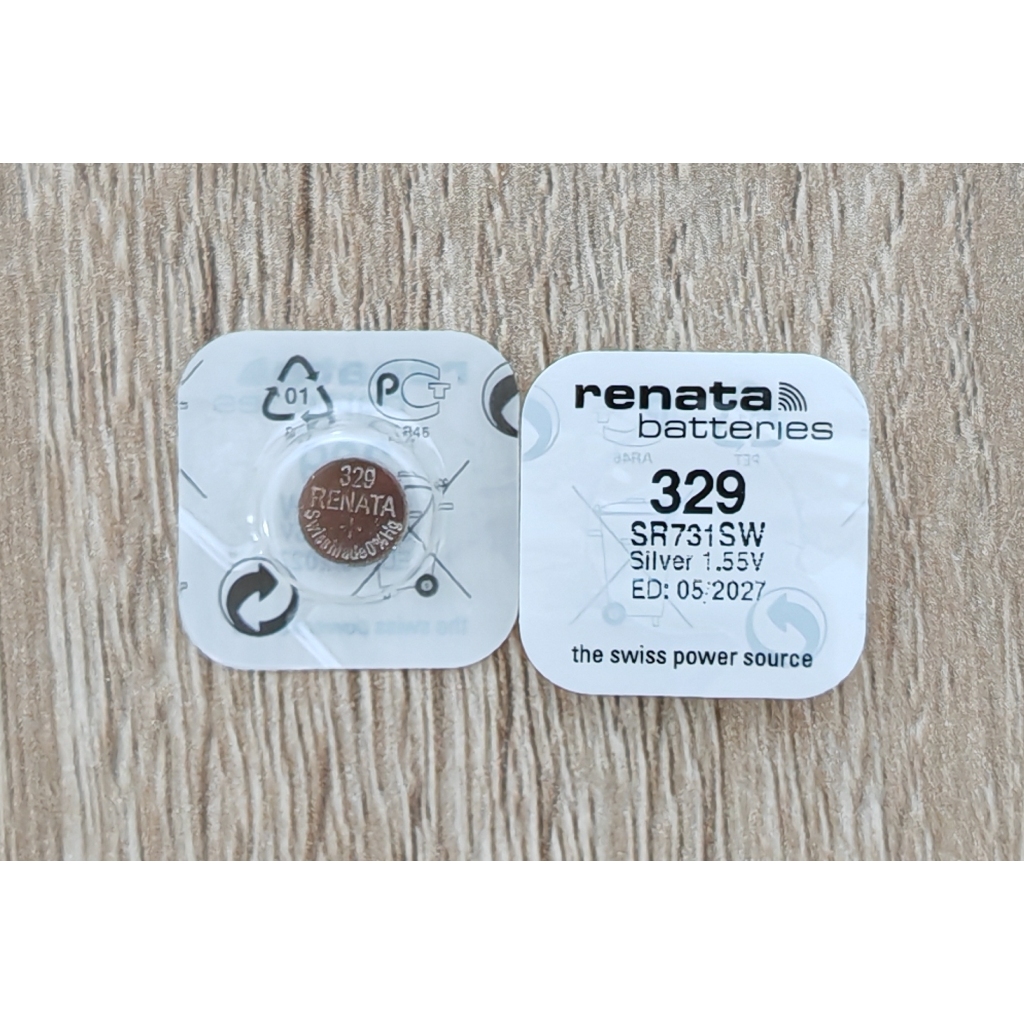 🔘 ถ่านนาฬิกา Renata SR731SW 329 SR731 ของแท้ ถ่านกระดุม 1.55V 🔘