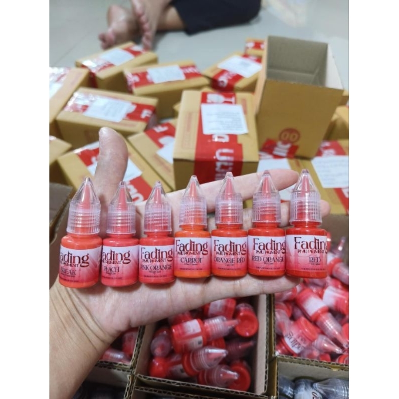 ✅🎀สี #Fading ขนาด 6 ml#สีสักคิ้ว #สีสักปาก #สีสัก 
⭐️เป็นสีออแกนิคสะอาดปลอดภัย