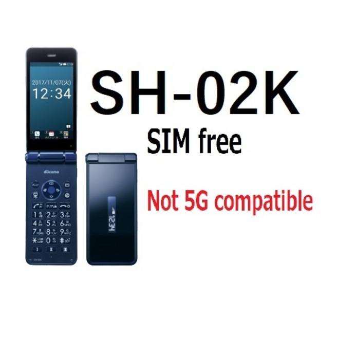SHARP SH-02K  AQUOS  Android Flip keitai Phone SIm free Used