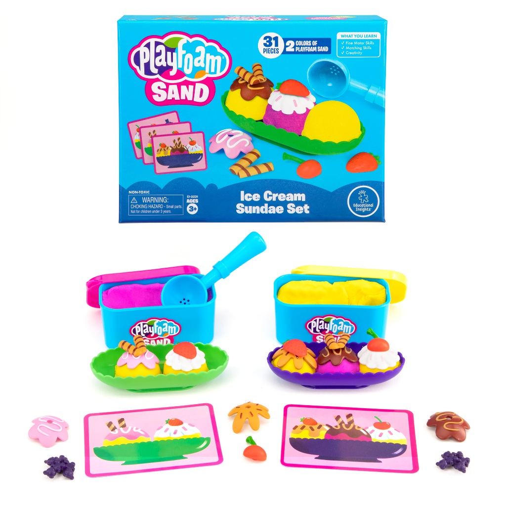 [3ขวบ+] PLAYFOAM® SAND ICE CREAM SUNDAE SET [Educatioanl Insights]