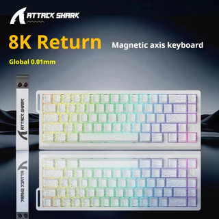 Attack Shark X68HE คีย์บอร์ดสวิตช์แม่เหล็กสําหรับเล่นเกม FPS 8K Polling Rate