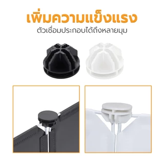 Petus คอกสุนัข DIY คอกสัตว์เลี้ยง คอกเรซิ่น พร้อมประตู ประกอบง่าย 35x35 ซม.