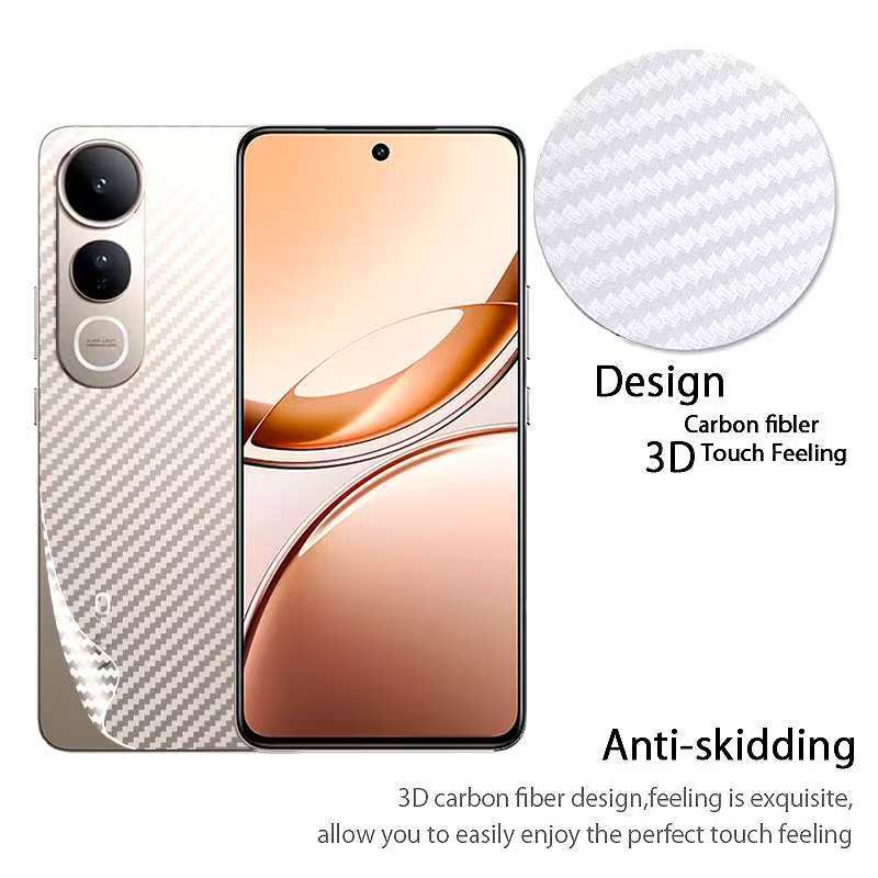 V50 Liteตรงรุ่น(พร้อมส่งในไทย)ฟิล์มหลังลายเคฟล่าVivo V50 Lite