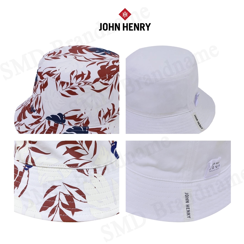 John Henry หมวกบักเก็ต รุ่น Palm Graphic Bucket Hat (Off White) Code: JH S424MHAAC67 - รูปที่ 2