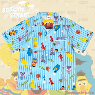 ชุดนอน Elmo & Friends เซซามี่สตรีท 🌈 ผ้า Cotton Silk |คอตตอนพรีเมี่ยม (อก 42) งานป้ายลิขสิทธิ์แท้ 100% ลายน่ารักมาก