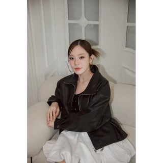 Molly leather jacket แจกเกตหนังสุดเท่ห์ ทรงสวยมาก เป็นหนังงานคุณภาพ