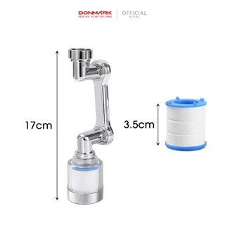 DONMARK หัวต่อก๊อกน้ำล้างจานปรับได้ 2 ระดับ บิดงอได้ 360 องศา รุ่น ATS-ACF02