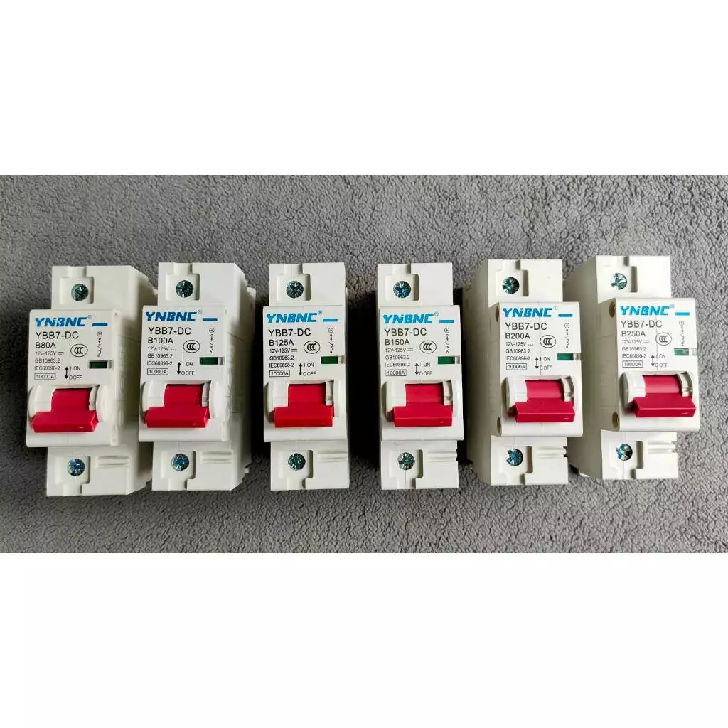 เบรกเกอร์ DC 1P ฺฺฺฺฺB63A 80A 100A 125A 150A 200A 250A สำหรับโซล่าเซลล์ มอเตอร์ไซค์ไฟฟ้า รถไฟฟ้า พร้อมส่งทันทีในไทย