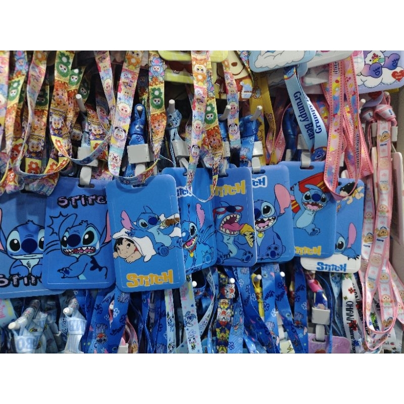 ที่ใส่บัตรพร้อมสายStitchลายสติทซ์ส่งยกโหล12อันสุดคุ้ม