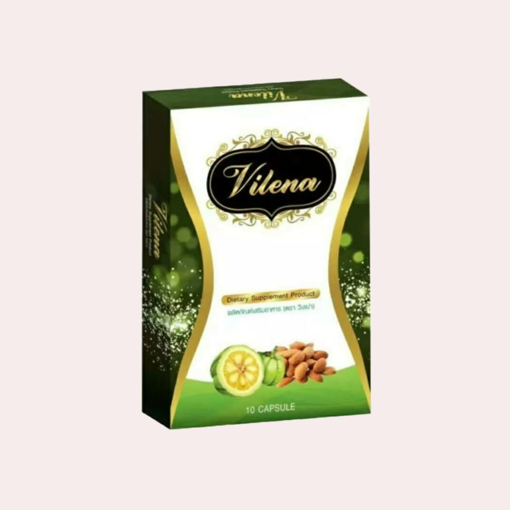 (สเลนชัวร์แพคเกจใหม่) Vilena วีเลน่า กล่องเขียว 1 กล่อง 10 แคปซูล