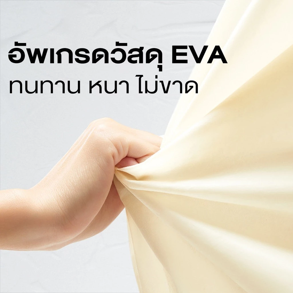 ชุดกันฝน EVA หนา กึ่งโปร่งแสง ผู้ใหญ่ หมวกติดเสื้อ thumbnail 7