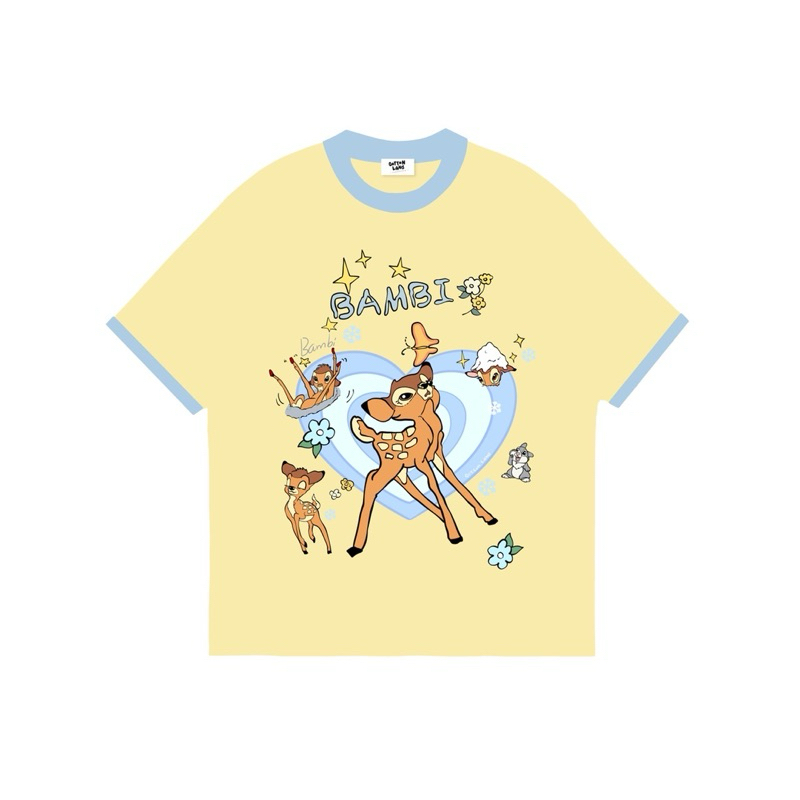 เสื้อยืดOversize(QottonLand)แบมบิหัวใจ