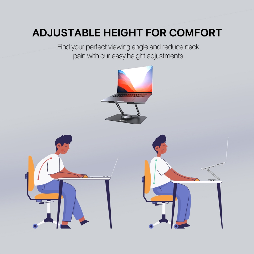 FANTECH แท่นวางโน๊ตบุ๊คหมุนได้ 360° Notebook Stand รูปที่ 5