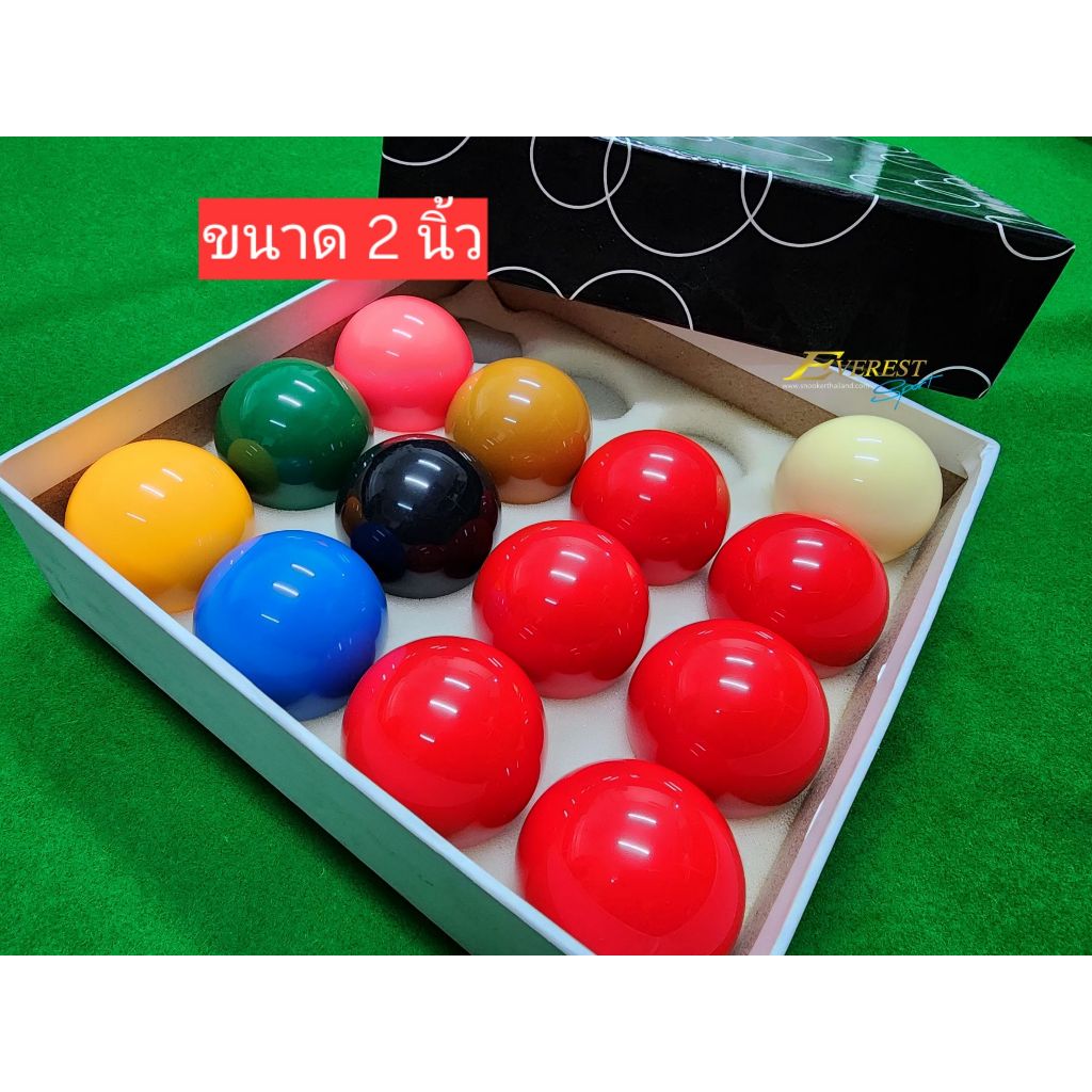 ลูกสนุกเกอร์ 6 แดง-ไต้หวัน (ขนาด 2 นิ้ว) สำหรับโต๊ะสนุกเกอร์ขนาด 3x6